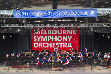 Band at Myer Music Bowl